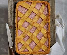 Crostata fragole e ricotta (senza zucchero)