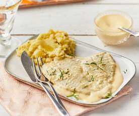 Turbot sauce champagne