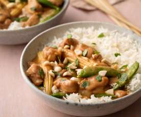 Thai Peanut Chicken with Coconut Rice