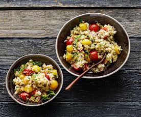 Fenchelsalat mit bunten Tomaten