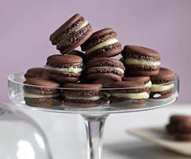 Macarons de chocolate