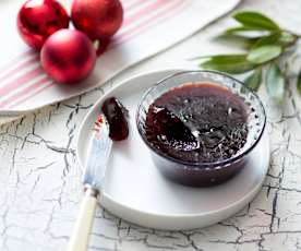 Plum and cherry paste