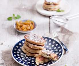 Racuchy na żółtkach z rodzynkami w rumie