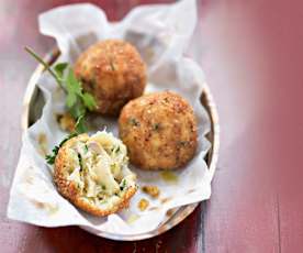 Croquettes de poisson à l'oignon