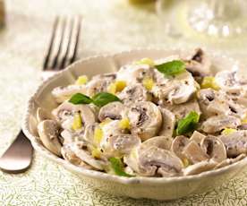 Salade de champignons aux deux citrons