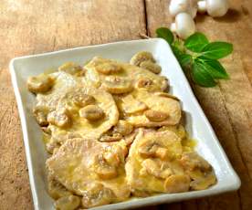 Scaloppine ai funghi