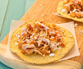 Tinga de pollo (shredded chicken)