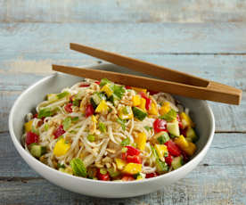 Thai salat med sprøde grøntsager