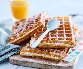 De wafels van de foor