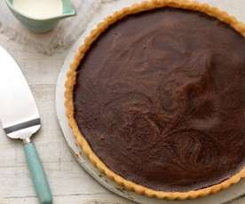 Chocolate and Cream Cheese Tart