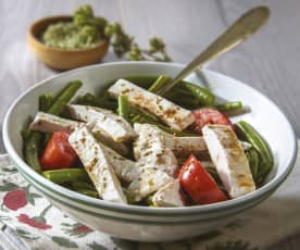 Salade de dinde et haricots verts