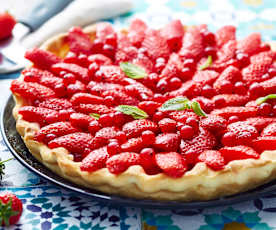 Tarte aux fruits rouges et mascarpone