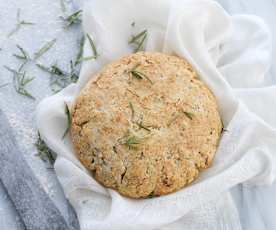 Pão de alecrim e feta