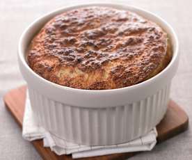 Soufflé de brócolos e milho