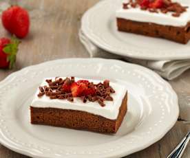 Čokoládový koláč v páře