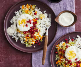 Reis mit Gemüse und Ei
