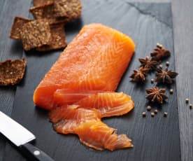 Anise-cured salmon
