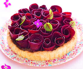 Tarte betterave-chèvre frais