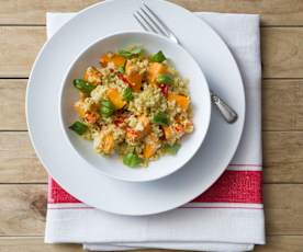 Roasted pumpkin and quinoa risotto