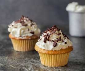 Cupcake con panna montata