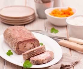 Three meat roulade