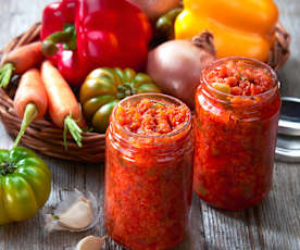 Salsa agridulce de verduras