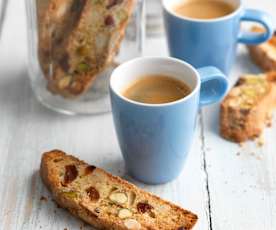 Apricot, Almond and Pistachio Biscotti