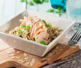 Bulgur aromatico con salmone