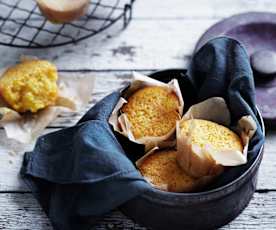 Lemon and lime polenta cakes