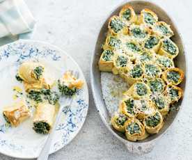 Crêpes à la ricotta et aux épinards