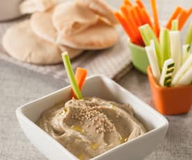 Paté libanés de berenjena (Baba ganoush)