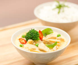 Thai red chicken curry