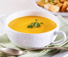 Crema de zanahoria y jengibre