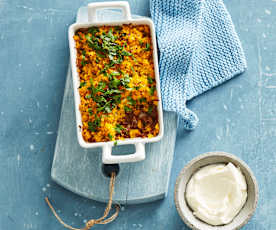 Kürbis-Hack-Auflauf