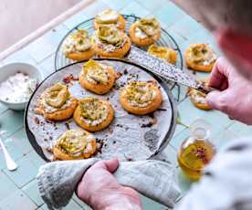 Pizzettes à l'artichaut