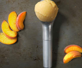 Peach Yogurt Ice cream