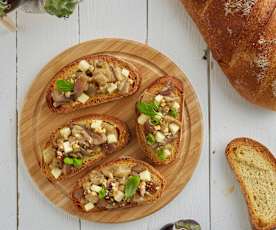Bruschette con melanzane