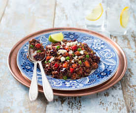 Jewelled quinoa salad