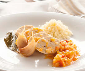 Huevas en escabeche de tomate