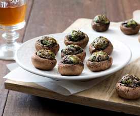 Stuffed mushrooms with Manchego cheese