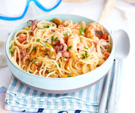 Les spaghetti aux fruits de mer... un poème !