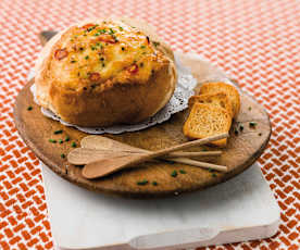 Pão com queijo e malagueta