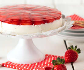 Cheesecake vanille-fraise sans cuisson