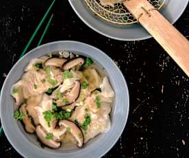 Raviolis de crevettes