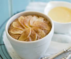 Pecan, apple and carrot pudding