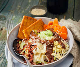 Tofu-Pflaumen-Bowl 