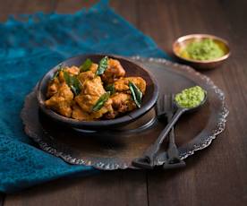 Chicken 65 and green chutney