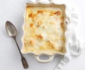 Empadão de alheira e couve-flor