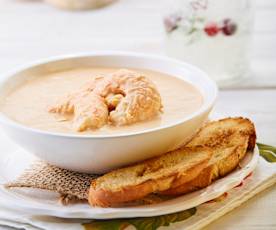 Bisque de camarón