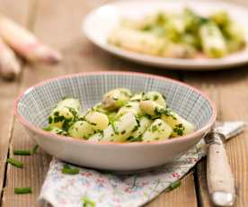 Sałatka z białych szparagów